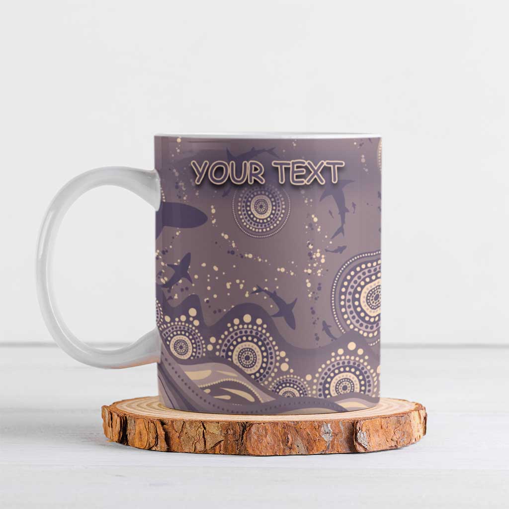 Personalised NAIDOC Week 2026 Ceramic Mug Shark Pattern Coastal Style