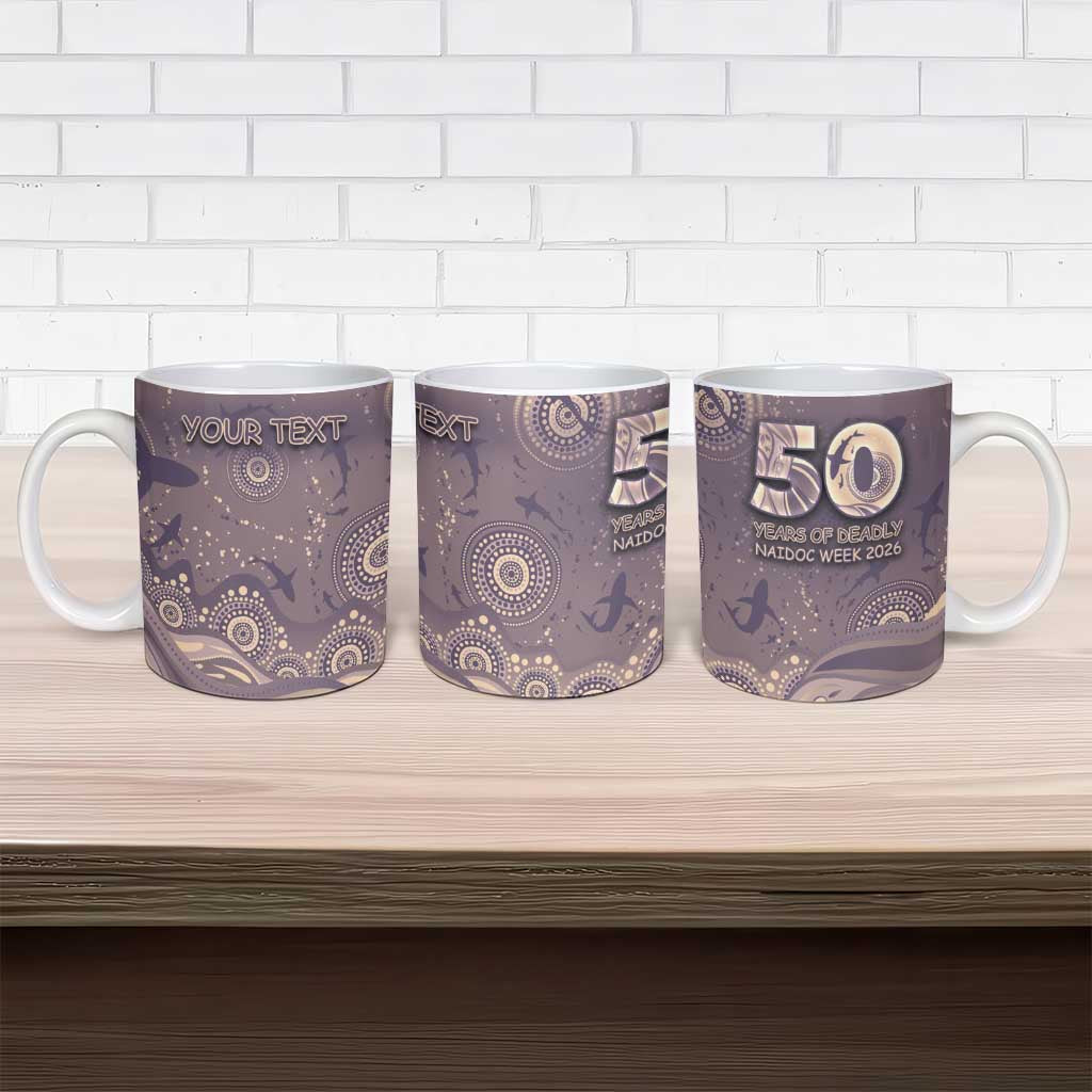 Personalised NAIDOC Week 2026 Ceramic Mug Shark Pattern Coastal Style