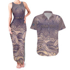Personalised NAIDOC Week 2026 Couples Matching Tank Maxi Dress and Hawaiian Shirt Shark Pattern Coastal Style