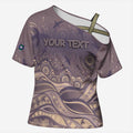 Personalised NAIDOC Week 2026 Cross Shoulder Shirt Shark Pattern Coastal Style