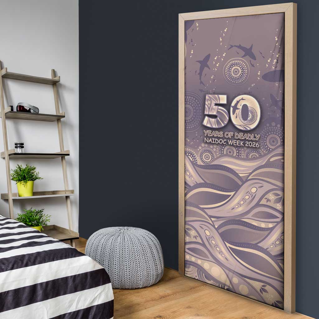 NAIDOC Week 2026 Door Cover Shark Pattern Coastal Style