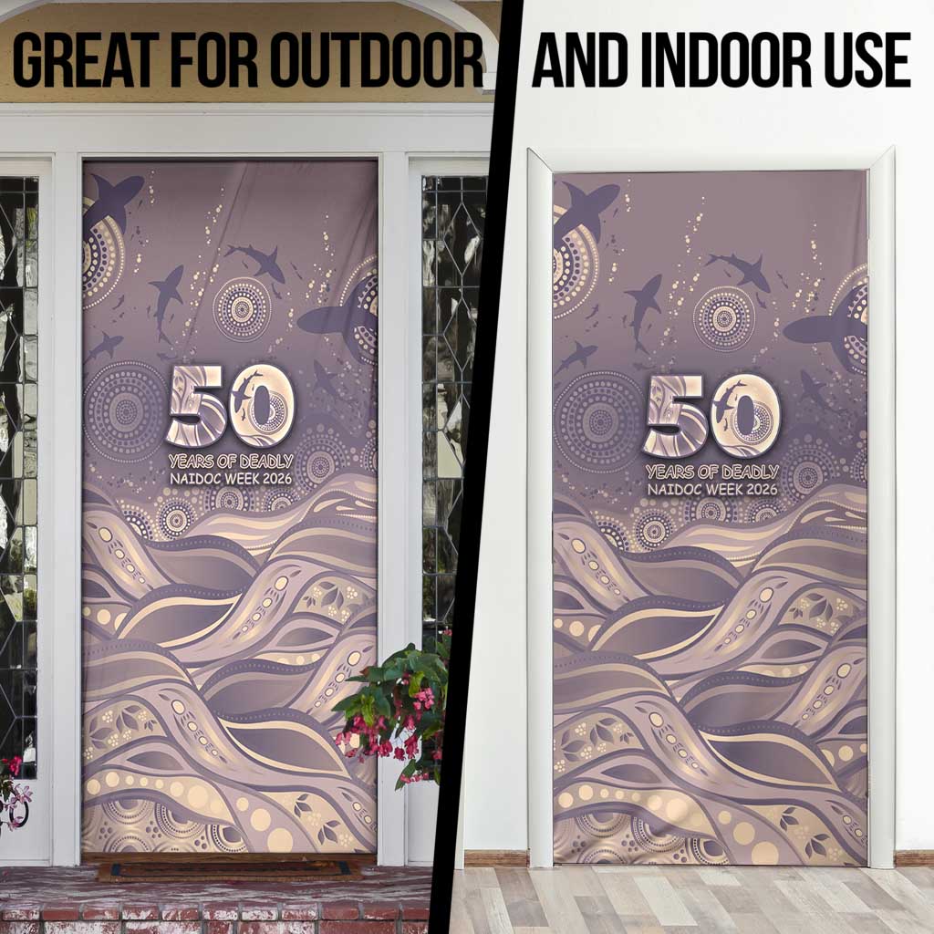 NAIDOC Week 2026 Door Cover Shark Pattern Coastal Style