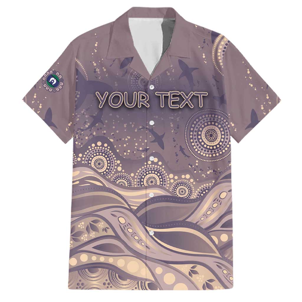 Personalised NAIDOC Week 2026 Family Matching Off Shoulder Maxi Dress and Hawaiian Shirt Shark Pattern Coastal Style