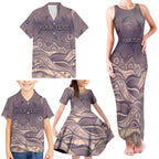 Personalised NAIDOC Week 2026 Family Matching Tank Maxi Dress and Hawaiian Shirt Shark Pattern Coastal Style