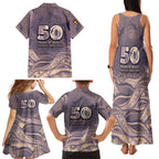 Personalised NAIDOC Week 2026 Family Matching Tank Maxi Dress and Hawaiian Shirt Shark Pattern Coastal Style