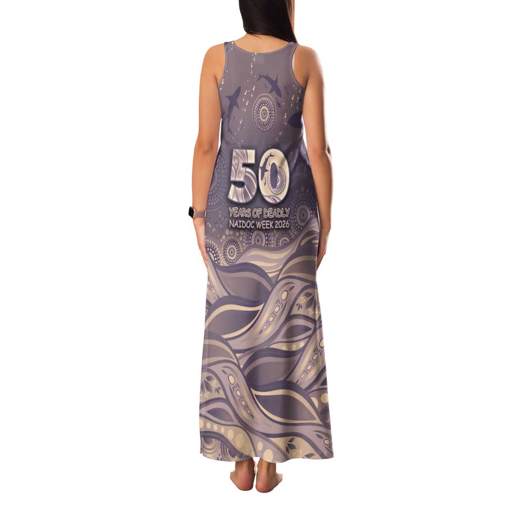 Personalised NAIDOC Week 2026 Family Matching Tank Maxi Dress and Hawaiian Shirt Shark Pattern Coastal Style