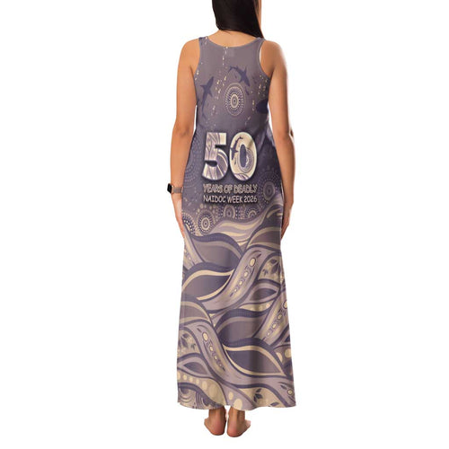 Personalised NAIDOC Week 2026 Family Matching Tank Maxi Dress and Hawaiian Shirt Shark Pattern Coastal Style
