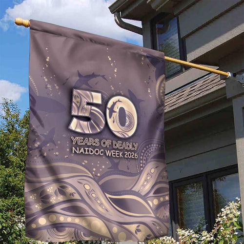 NAIDOC Week 2026 Garden Flag Shark Pattern Coastal Style