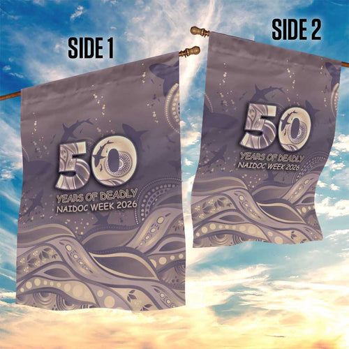 NAIDOC Week 2026 Garden Flag Shark Pattern Coastal Style