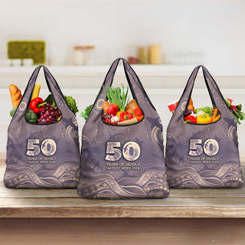 NAIDOC Week 2026 Grocery Bag Shark Pattern Coastal Style