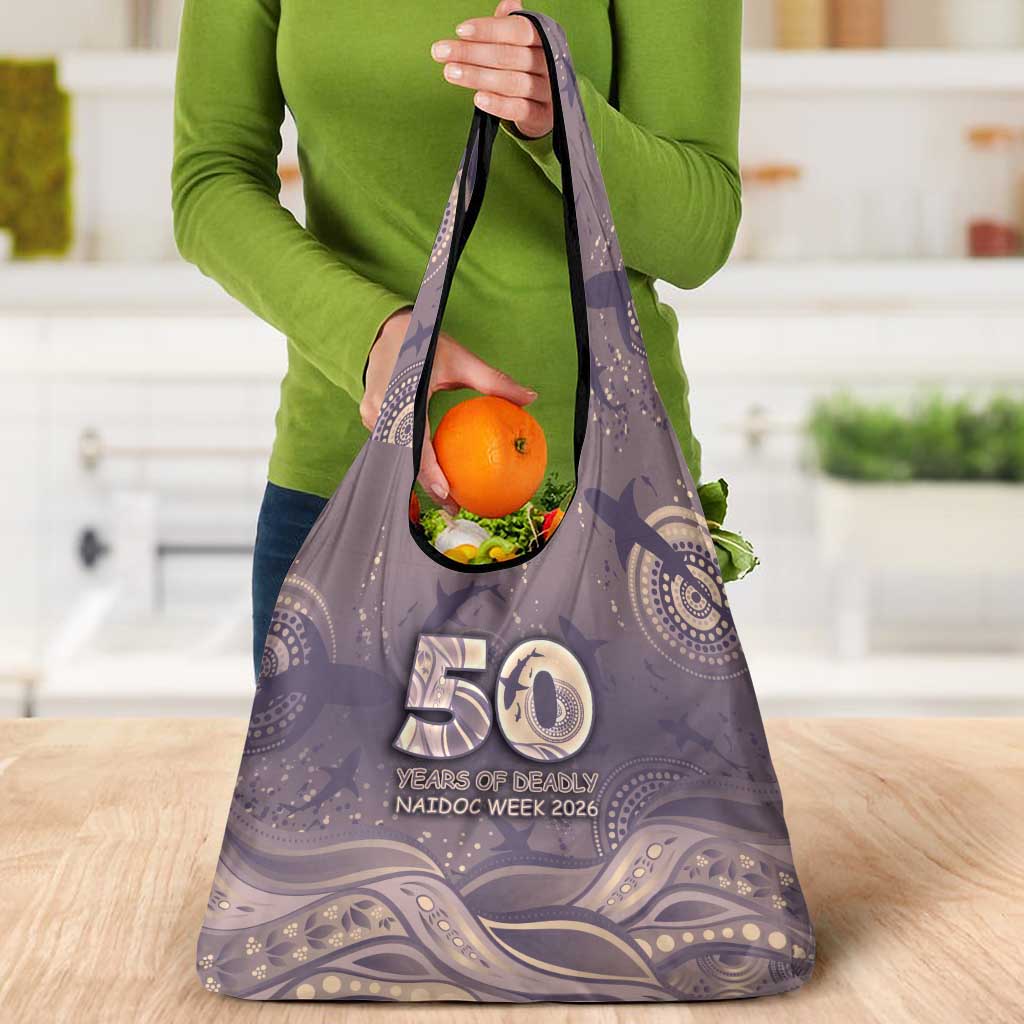 NAIDOC Week 2026 Grocery Bag Shark Pattern Coastal Style