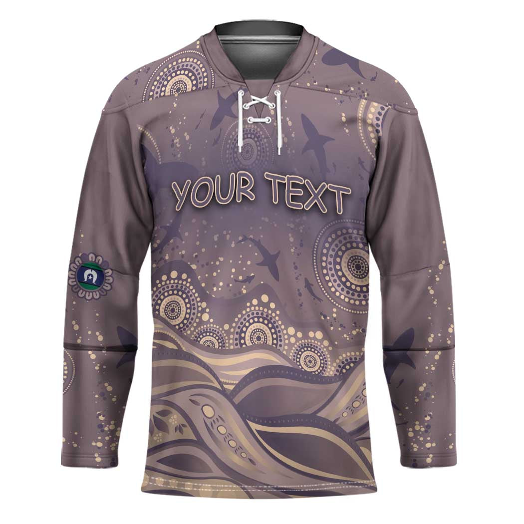 Personalised NAIDOC Week 2026 Hockey Jersey Shark Pattern Coastal Style