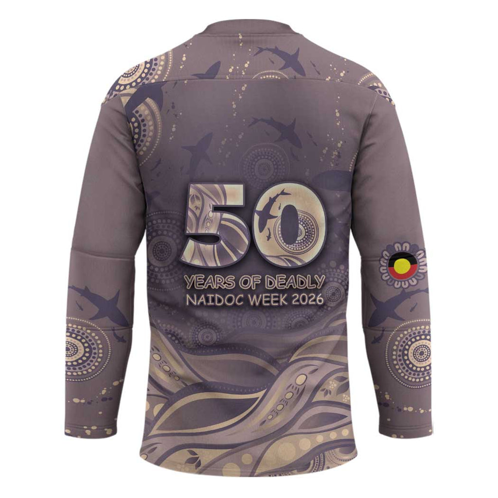 Personalised NAIDOC Week 2026 Hockey Jersey Shark Pattern Coastal Style