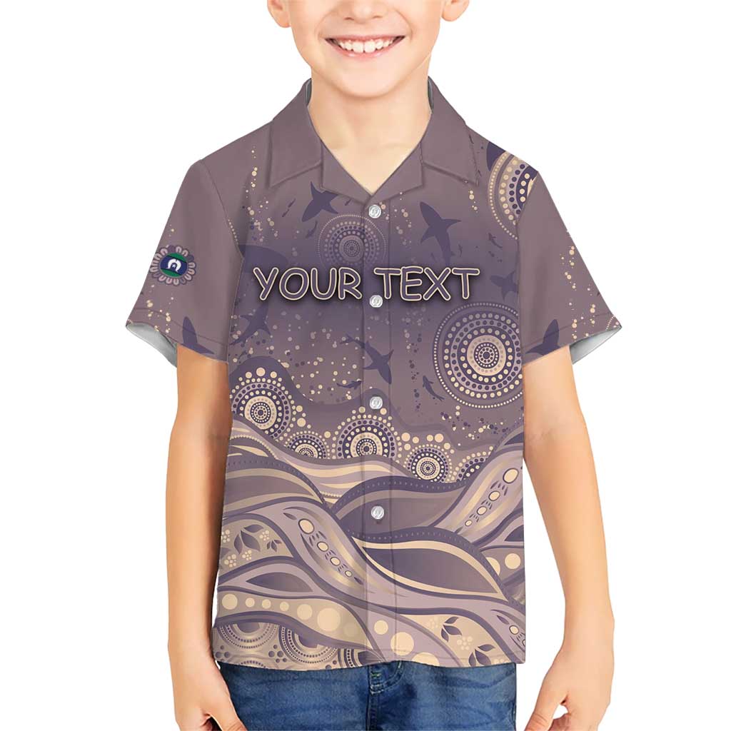 Personalised NAIDOC Week 2026 Kid Hawaiian Shirt Shark Pattern Coastal Style
