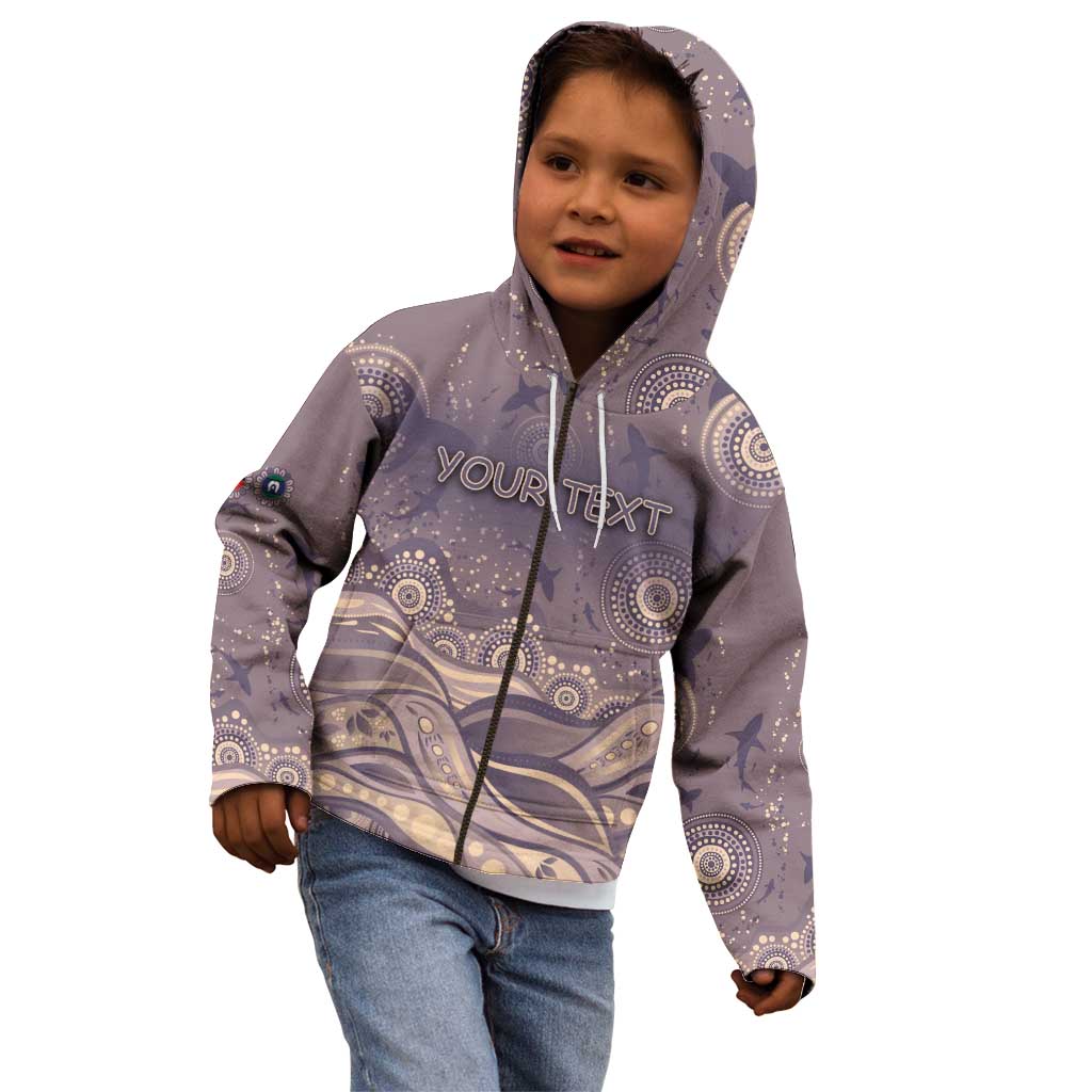 Personalised NAIDOC Week 2026 Kid Hoodie Shark Pattern Coastal Style