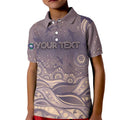 Personalised NAIDOC Week 2026 Kid Polo Shirt Shark Pattern Coastal Style