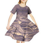 Personalised NAIDOC Week 2026 Kid Short Sleeve Dress Shark Pattern Coastal Style