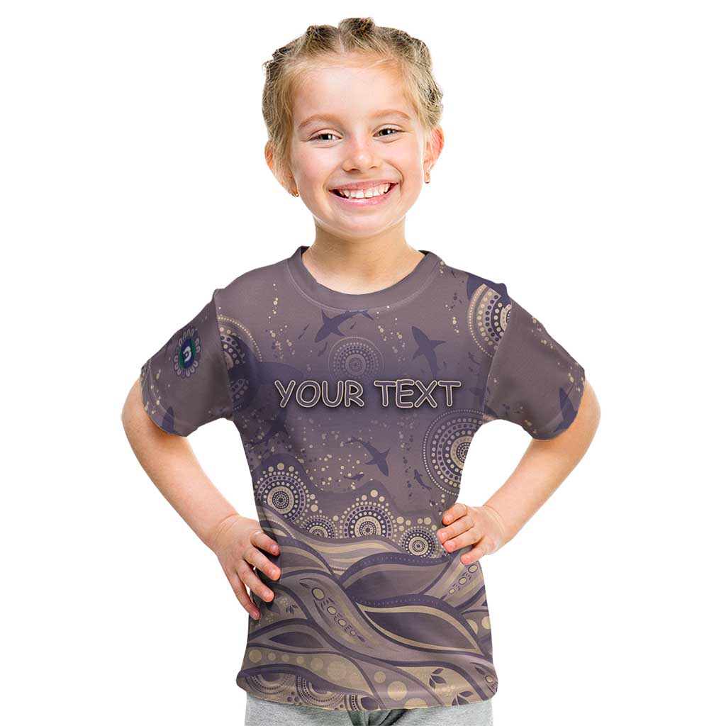 Personalised NAIDOC Week 2026 Kid T Shirt Shark Pattern Coastal Style