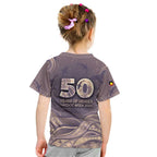 Personalised NAIDOC Week 2026 Kid T Shirt Shark Pattern Coastal Style