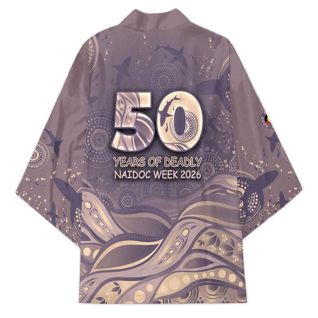Personalised NAIDOC Week 2026 Kimono Shark Pattern Coastal Style