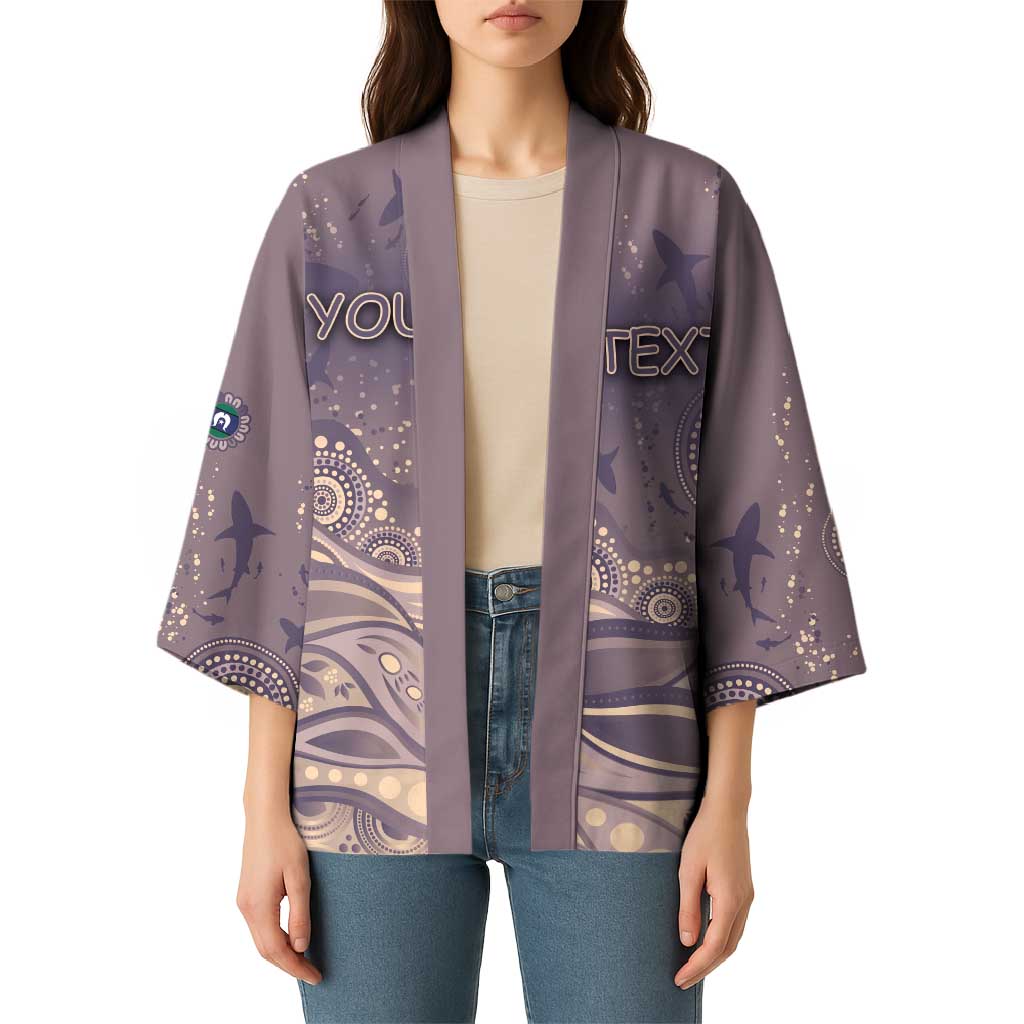 Personalised NAIDOC Week 2026 Kimono Shark Pattern Coastal Style