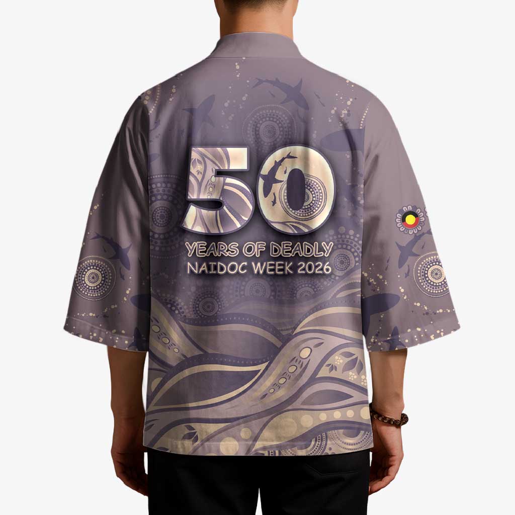 Personalised NAIDOC Week 2026 Kimono Shark Pattern Coastal Style