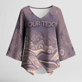 Personalised NAIDOC Week 2026 Kimono Sleeve Blouse Shark Pattern Coastal Style