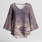 Personalised NAIDOC Week 2026 Kimono Sleeve Blouse Shark Pattern Coastal Style