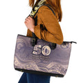 NAIDOC Week 2026 Leather Tote Bag Shark Pattern Coastal Style