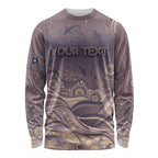 Personalised NAIDOC Week 2026 Long Sleeve Shirt Shark Pattern Coastal Style