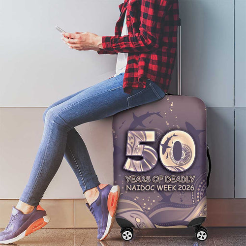NAIDOC Week 2026 Luggage Cover Shark Pattern Coastal Style