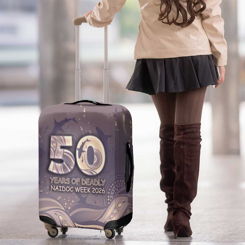 NAIDOC Week 2026 Luggage Cover Shark Pattern Coastal Style