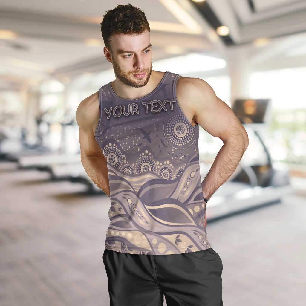 Personalised NAIDOC Week 2026 Men Tank Top Shark Pattern Coastal Style
