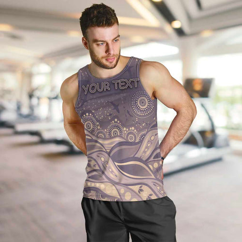 Personalised NAIDOC Week 2026 Men Tank Top Shark Pattern Coastal Style