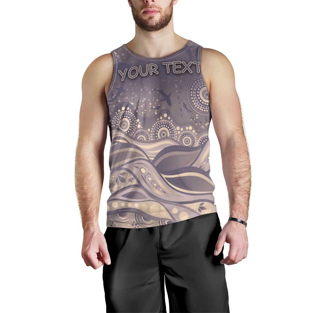 Personalised NAIDOC Week 2026 Men Tank Top Shark Pattern Coastal Style