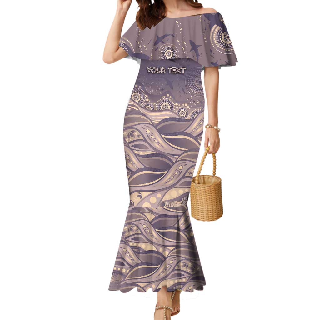 Personalised NAIDOC Week 2026 Mermaid Dress Shark Pattern Coastal Style