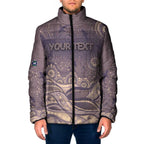 Personalised NAIDOC Week 2026 Padded Jacket Shark Pattern Coastal Style
