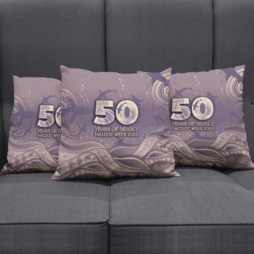 NAIDOC Week 2026 Pillow Cover Shark Pattern Coastal Style