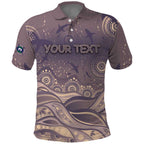 Personalised NAIDOC Week 2026 Polo Shirt Shark Pattern Coastal Style