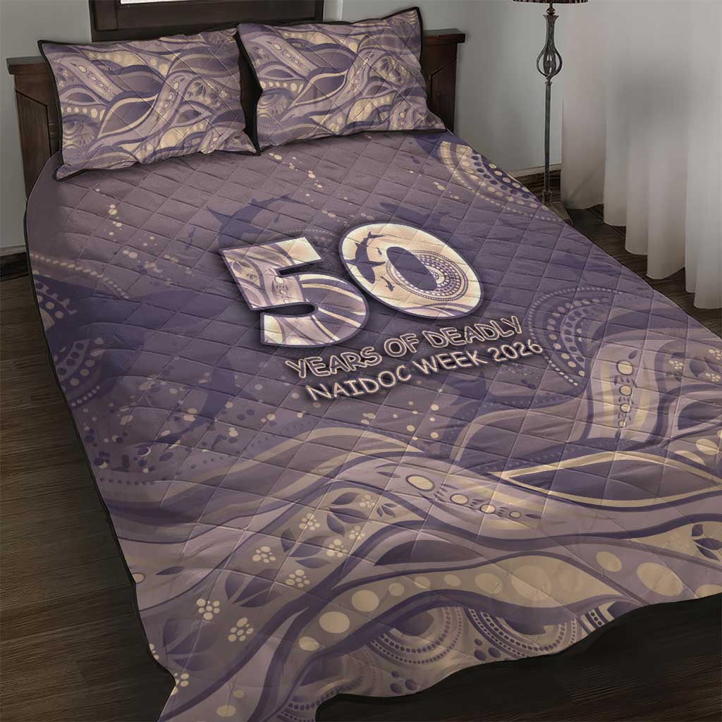 NAIDOC Week 2026 Quilt Bed Set Shark Pattern Coastal Style