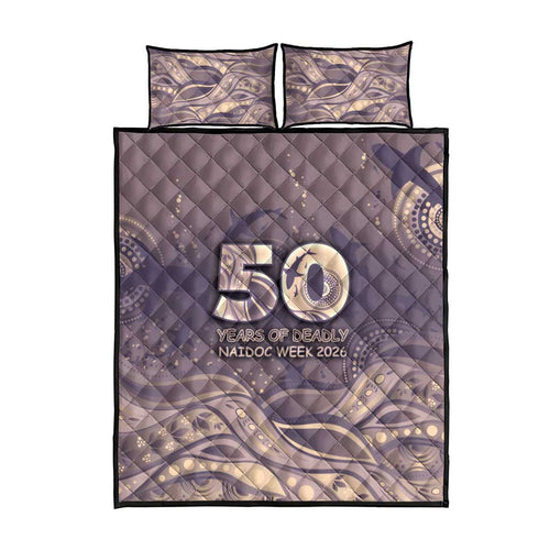 NAIDOC Week 2026 Quilt Bed Set Shark Pattern Coastal Style