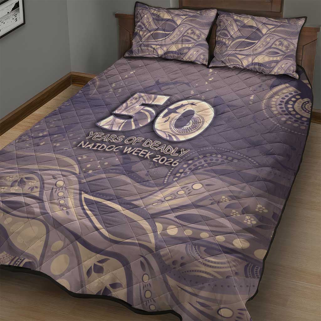 NAIDOC Week 2026 Quilt Bed Set Shark Pattern Coastal Style