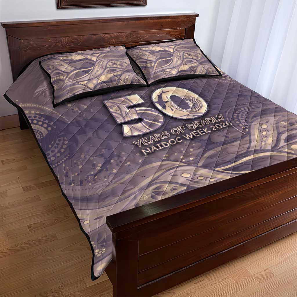 NAIDOC Week 2026 Quilt Bed Set Shark Pattern Coastal Style