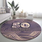 NAIDOC Week 2026 Round Carpet Shark Pattern Coastal Style