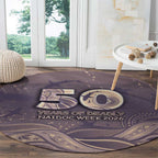 NAIDOC Week 2026 Round Carpet Shark Pattern Coastal Style