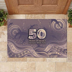 NAIDOC Week 2026 Rubber Doormat Shark Pattern Coastal Style