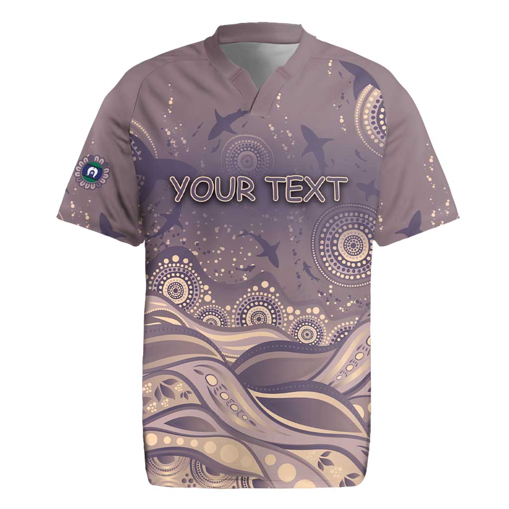 Personalised NAIDOC Week 2026 Rugby Jersey Shark Pattern Coastal Style