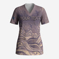 Personalised NAIDOC Week 2026 Scrub Top Shark Pattern Coastal Style