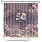 NAIDOC Week 2026 Shower Curtain Shark Pattern Coastal Style