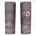 Personalised NAIDOC Week 2026 Skinny Tumbler Shark Pattern Coastal Style